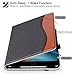 Ztotop iPad Mini 4 Case, Leather Folio Stand Protective Case Smart Cover with Multi-Angle Viewing, Paperwork Card Pocket, Functional Elastic Strap for iPad Mini 4 - Denim Dual Color