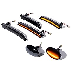 Set 4X Fron Rear Amber/Red Fender Side Marker Light