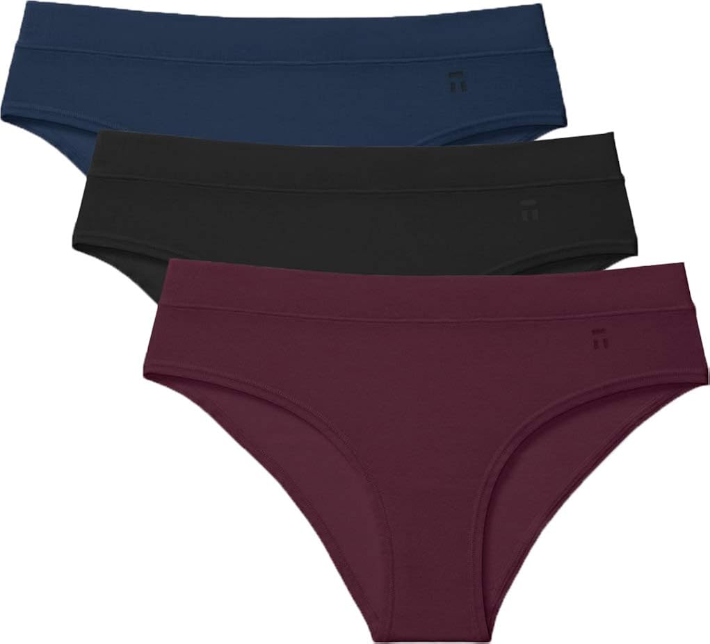 Tommy John Women's Second Skin Cheeky Panties 3 Pack Comfortable