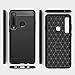 Toppix Case for Samsung Galaxy A9 (2018), Soft TPU Bumper Flexible [Shock Absorption] [Carbon Fiber Texture] Bumper Protective Cover for Galaxy A9 (2018), Black