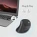 VicTsing 2.4G Wireless Vertical Mouse Ergonomic High Precision Optical Mouse, 1000/1600/2000/2400, 6 Buttons for PC, Desktop, Laptop, Mac (Black)