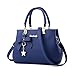 Fantastic Zone Women Handbags Fashion Handbags for Women PU Leather Shoulder Bags Messenger Tote Bags Navy Blue