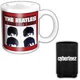 Beatles Hard Days Night Boxed Coffee Cup Mug + Coolie