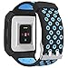 SKYLET Compatible with Fitbit Ionic Bands for Men with Case, Soft Replacement Sport Breathable Wristband Compatible with Fitbit Ionic Smart Watch with Metal Clasp Women[Black-Blue]