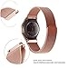 Cbin Smartwatch Samsung Gear S2 Classic/Gear Sport Band, Stainless Steel Magnetic Mesh Milanese Loop Closure Replacement Band For Samsung Gear Sport SM-R600 & Gear S2 Classic SM-R732 SM-R735 Rose Gold