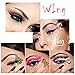 PrettyDiva Winged Eyeliner Stamp - Waterproof Long Lasting Liquid Eyeliner Pen Smudgeproof Eye Makeup Seal Stamp Tool for Wing or Cat Eye - Black