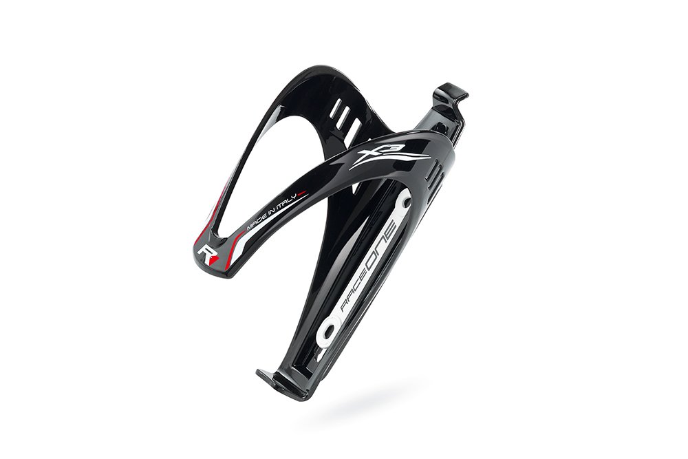 RaceOne - X3 Water Bottle Cage for Bicycle Bottles in Gloss Black