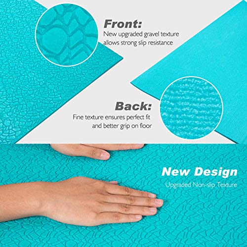image for TOPLUS Yoga Mat - Non Slip Eco Friendly Exercise & Fitness Mat with Ca