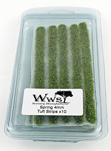 WWS War World Scenics WWScenics Statische Grasfasern Gras-Streifen x 10 | 4mm Frühling | GSTSPR4 | für Modellbau… – Bild 7