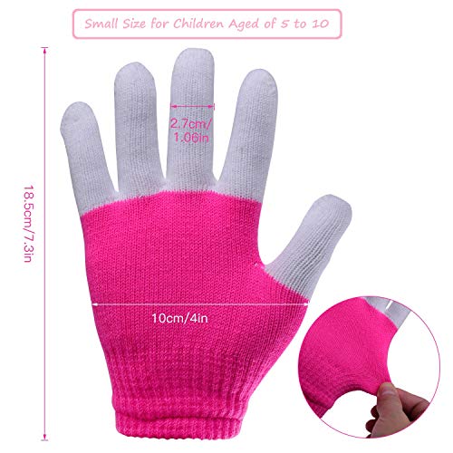 Charlemain LED Handschuhe Kinder,6 Modus, blinkende Handschuhe Spielzeug für Weihnachten, Halloween, Konzert, Geschenke, kleine LED Handschuhe für Kinder, Mädchen, Junge, Geschenk(5-10 Jahre)