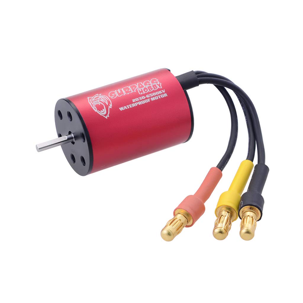 DollaTek 2030 Brushless Motor Waterproof 6500KV for 1/20 1/18 RC Car Drift Racing Truck Buggy 180 Brushed