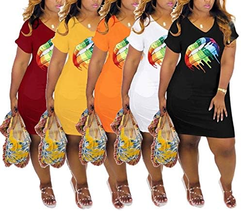 t shirt dress with lips