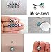 Musesland 21 Pieces 14g Belly Button Rings 316L Surgical Steel Navel Body Piercing Jewelry Assorted Colors
