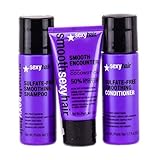 Sexy Hair Smooth Encounter With Coconut Oil - 3.4 oz / 3 Pieces Kit