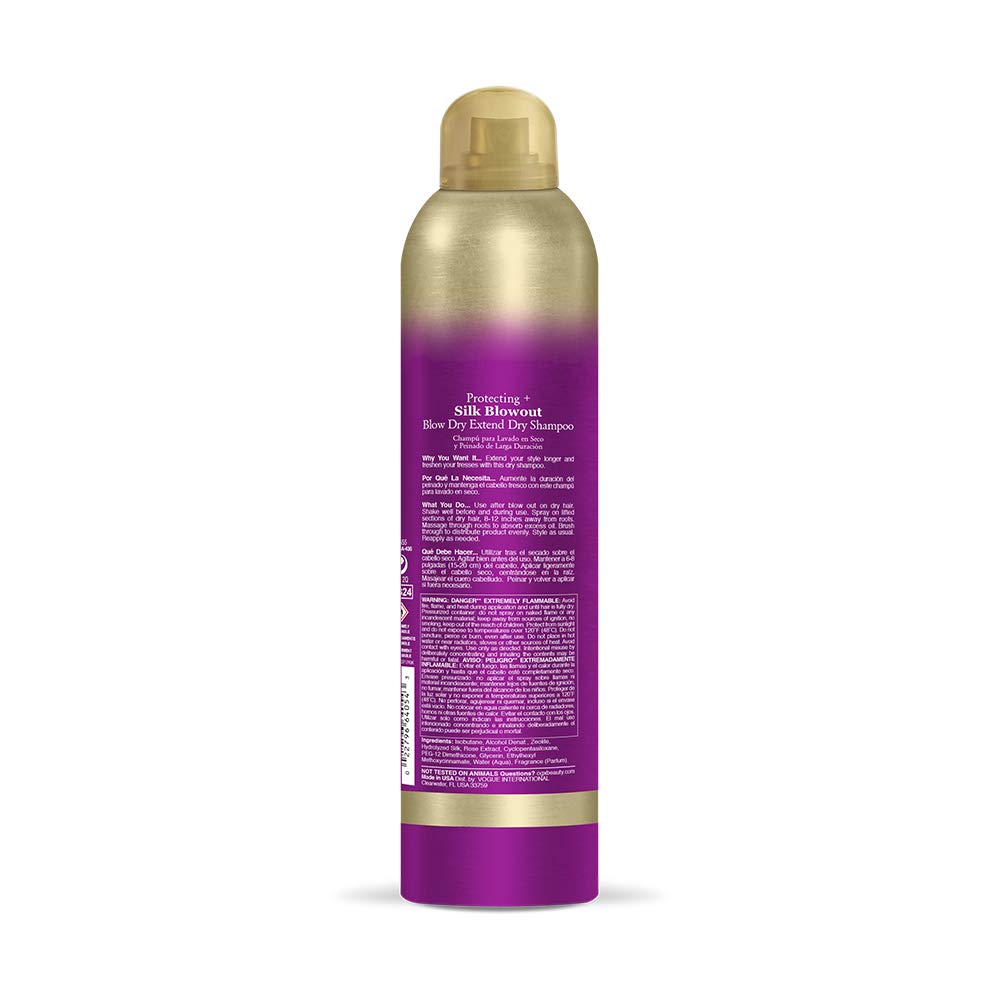 OGX Protecting + Silk Blowout Quick Drying Thermal Spray, 6 Ounce (64052): Beauty