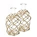 Hosley Set of 2 Glass Farm-House Vases, Rope Wrapped, Coastal Style. Ideal Gift for Floral Arrangements Spa, Aromatherapy, Nautical Votive Tea Light Candle Garden, Essential Oil Diffuser DWDOO O9