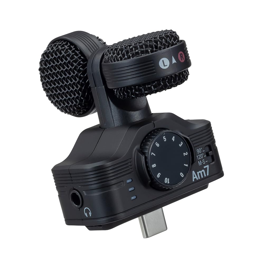 ZOOM ズーム Am7 Android用外付けマイク USB Type-C接続 タテ持ち横持ち対応 Vlog撮影 インタビュー セルフィー動画 スマホケース装着可 ブラック【 国内正規品 メーカー保証3年】商品画像