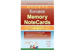 Mosby's Assessment Memory NoteCards: Visual, Mnemonic, and Memory Aids for Nurses