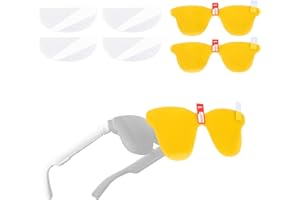 2pcs Windshield Films & 4pcs Lens Films for RayNeo Air 3S/3S Pro AR Glasses, Anti-Scratch HD Transparent Screen Protector Acc
