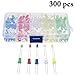 300PCS Led Diode, Outgeek 5 Colors 3mm 5mm LED Emitting Diode Light Bulb Lamps Assorted Kit Electronics Component