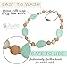 JUNGO BAMBINO Teething Silicon Necklace Chewlery For Nursing Moms To Wear and Baby To Chew, Chewbeads Teether. BPA Free (Mint Chocolate Crisp)