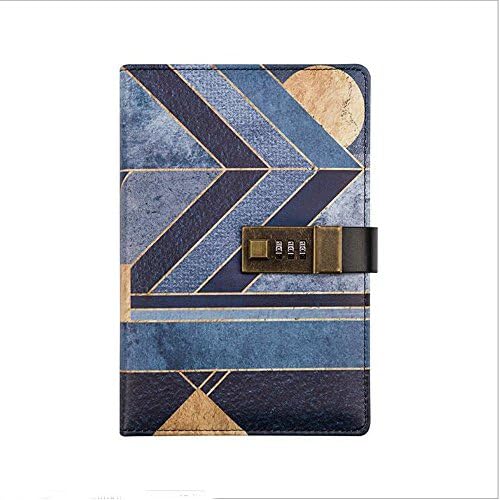 Mruiks B6 Size Vintage Style Lockable Diary Book PU Leather Notebook NPN115 (Egyptian Legend)