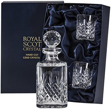 Royal Scot Crystal Edinburgh Crystal Decanter and Tumblers Set