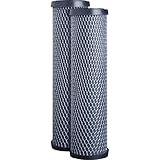 GE FXWTC Whole House Water Filter | Replacement for Water Filtration System | NSF Certified: Reduces Chlorine, Sediment, Rust & Other Impurities | Replace Every 3 Months for Best Results | 2 Filters