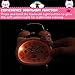 Plumeet Twin Bell Alarm Clock for Kids, Silent Non-Ticking Cartoon Quartz Loud Alarm Clock for Girls, Cute, Handheld Sized, Backlight, Battery Operated (Pink)