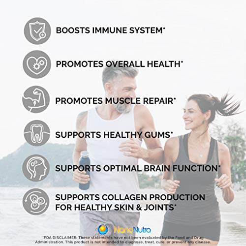 Liposomal Vitamin C by NANONUTRA - #1 Recommended Best Vitamin C Supplement: 60-1250mg Servings From Sodium Ascorbate | Liposomal Encapsulated Vitamin C Ensures Maximum Bioavailability*
