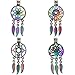 10X/lot Rainbow Dream Catcher Owl Leaves Animals Paw Elephant Insect Yoga Beads Cage Pendant Locket