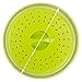Ouchan Collapsible Microwave Plate Cover Green Colander Strainer for Fruit Vegetables,BAP Free and Non-toxic