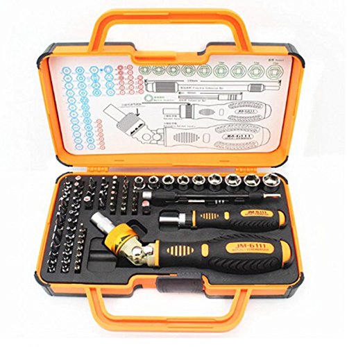Generic Jakemy JM-6111 69 in 1 Multipurpose Precision Screwdriver Hardware Repair Open Tools Demolition Kit for Electronic Devices Eyeglass