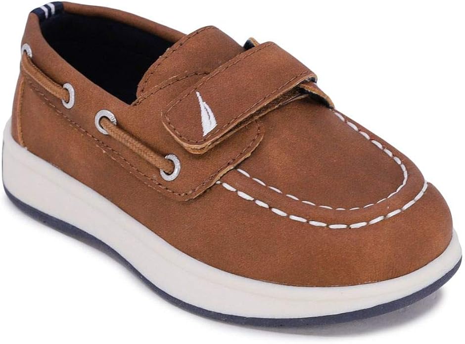 Nautica Kids Boys Loafers Casual One Strap Boat Shoes for Toddler