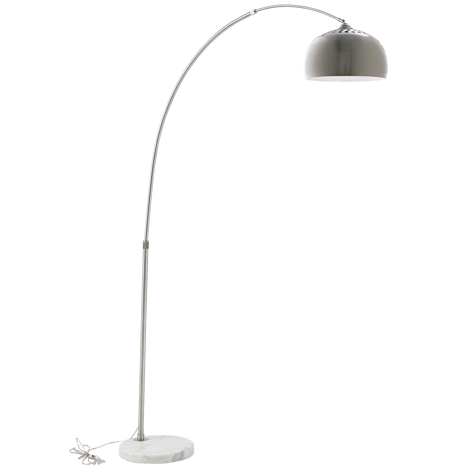 Lexmod Arco Style Lamp With White Round Marble Base Amazon Co Uk