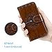 Galaxy S8 Case, S8 Case Embossed Love PU Leather Case TPU Shock Bumper Detachable Magnetic Wallet Case with Slot Wallet Wrist Strap Cover for Samsung Galaxy S8 (Brown)