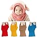 Taore Baby Girls Boys Winter Hat Scarf Earflap Hood Scarves Skull Caps (Pink)