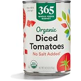 365 by Whole Foods Market, Organic Diced Tomatoes, No Salt Added, 14.5 Ounce