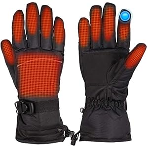BAOTWO Verwarmde handschoenen, verwarmde handschoenen voor mannen en vrouwen, elektrische verwarmingshandschoenen…