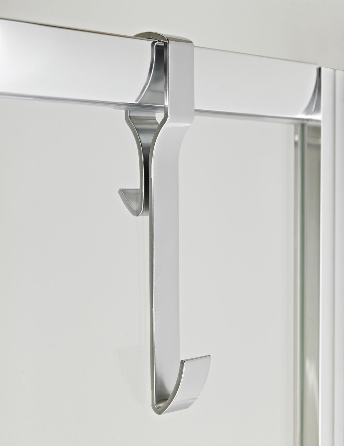 Nuie ACC004 ǀ Modern Bathroom Wetroom Enclosure Hook - Framed, 300mm x 60mm, Chrome