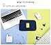 Electronics Organizer Accessories Bag Case, Portable Makeup Bag/Travel Digital Carrying Pouch Multifunction Cellphone/Headset/USB Data Cable/Charger Hard Drive Carry Case (Size L,Navy) - Happy Hours