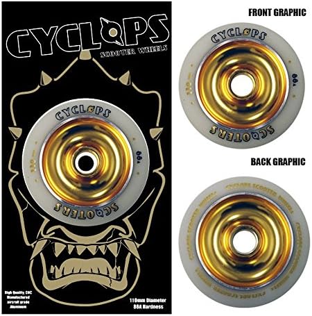 CYCLOPS SCOOTERS Wheel - 110Mm Gold/White solid hub
