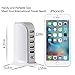 USB Charging Station/Hub, INNLIFE 40W/8A 5-Port USB Wall Charger Power Adapter Desktop Charger for iPhone, iPad, Samsung Galaxy S7/S6/Edge, Note 5, LG G5 and More (White)