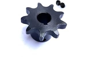 RHKING #40 Roller Chain Sprocket B Type 1/2" Bore Rust Prevention Hardened 9 Tooth