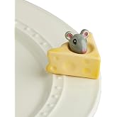 Nora Fleming Hand-Painted Mini: Cheese, Please (Mouse and Cheese) A223