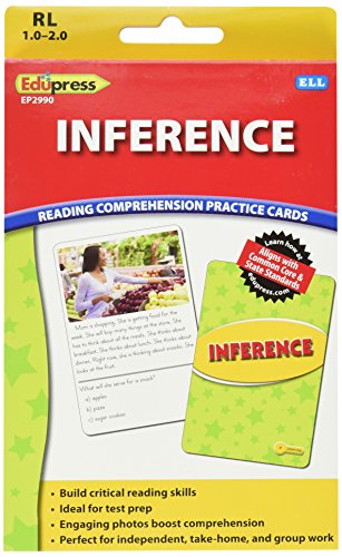 Edupress Reading Comprehension Practice Cards, Inference, Yellow Level (EP62990)