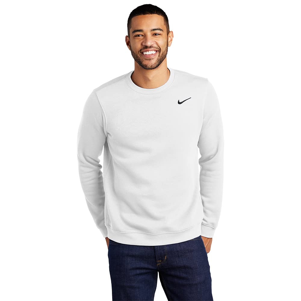 Nike Club Fleece Crew - CJ1614 - White - 4XL Image