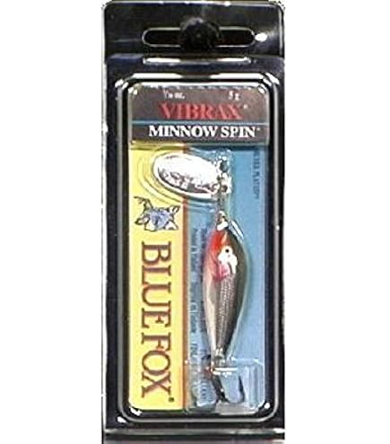 Amazon.com : Blue Fox Vibrax Minnow Spin 3/16 Minnow / Silver