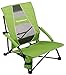 STRONGBACK Low Gravity Beach Chair with Lumbar Support, Lime Green