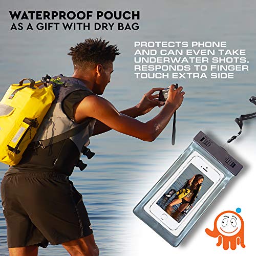 Luck route Dry Bag - Waterproof Backpack for Kayaking, Boating and Fishing - Quick-Access Outer Pocket & 500D Tear… - Image 6